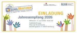 Einladung zum Schulmentoren-Jahresempfang 2026